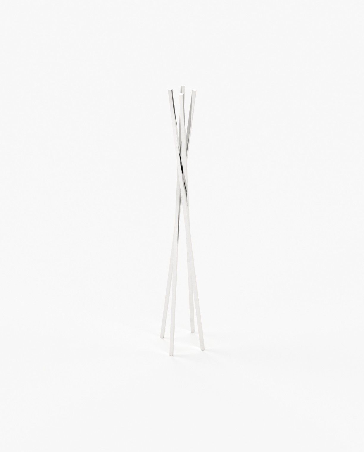 Laskasas TWISTED Coat & Umbrella Stand Polished Stainless Steel - Araco Interiors