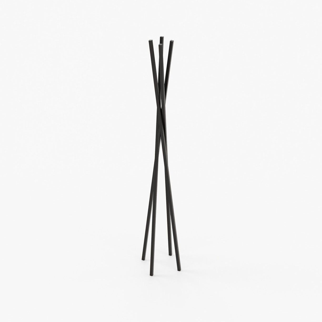 Laskasas TWISTED Coat & Umbrella Stand Textured Black Iron - Araco Interiors