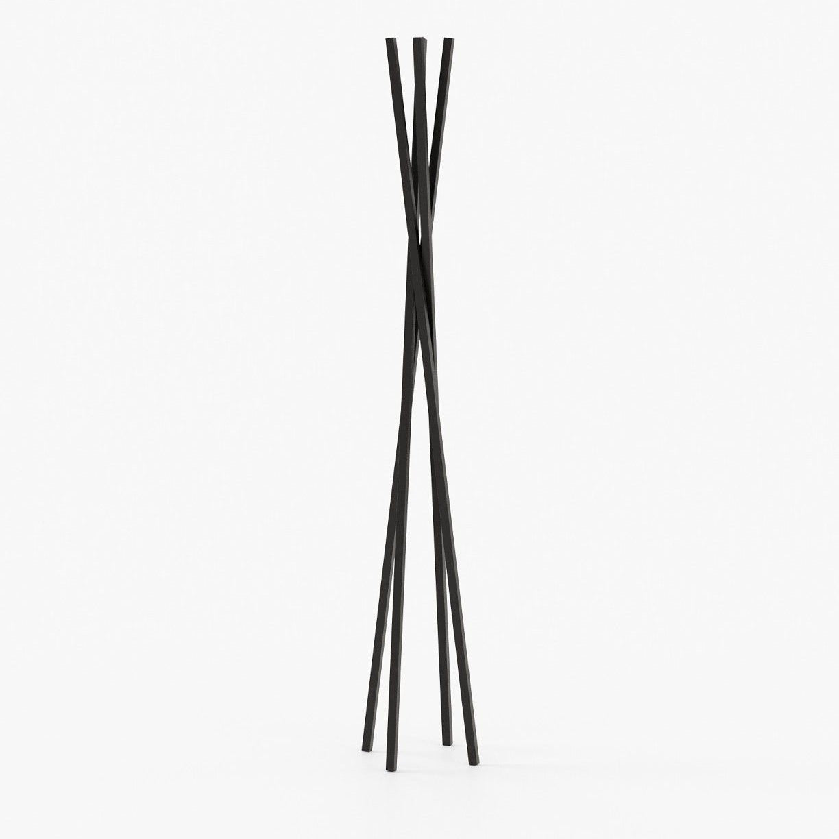 Laskasas TWISTED Coat & Umbrella Stand Textured Black Iron - Araco Interiors