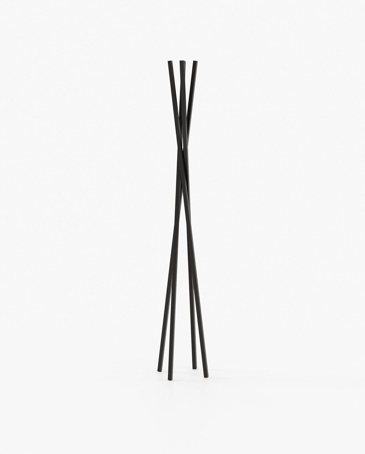 Laskasas TWISTED Coat & Umbrella Stand Textured Black Iron - Araco Interiors