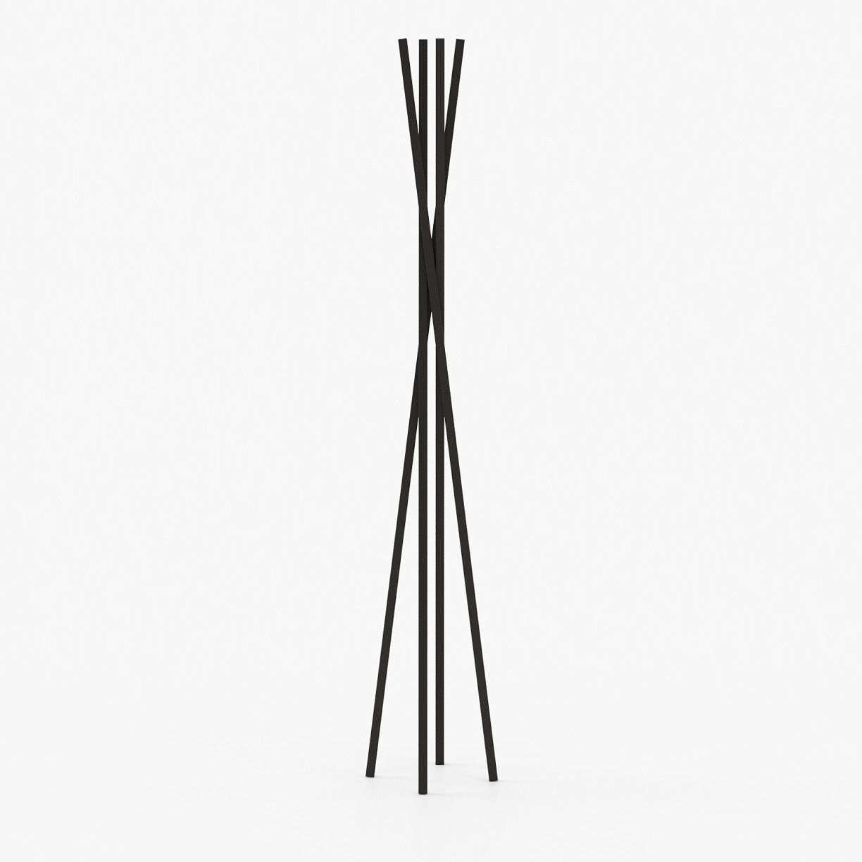 Laskasas TWISTED Coat & Umbrella Stand Textured Black Iron - Araco Interiors