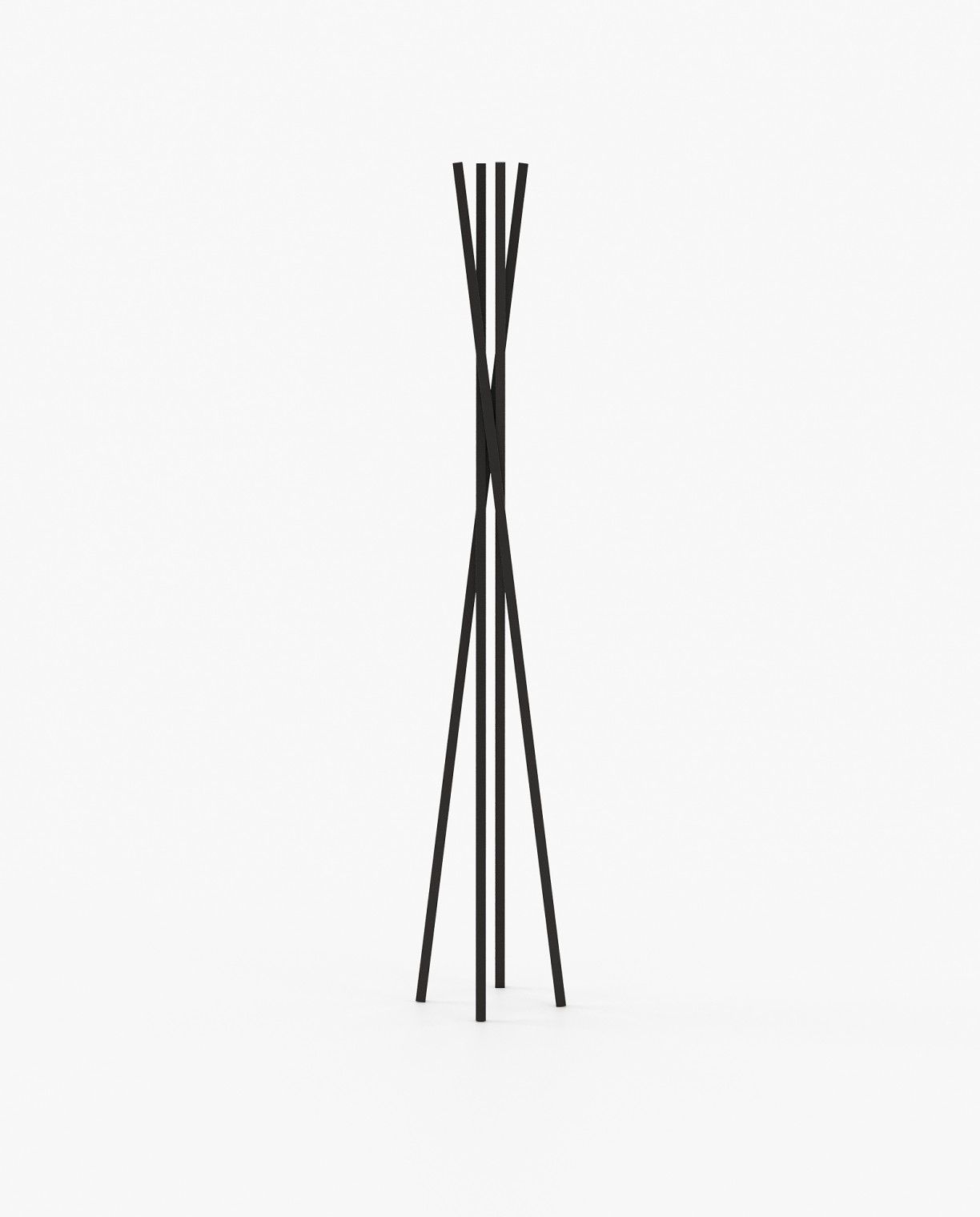 Laskasas TWISTED Coat & Umbrella Stand Textured Black Iron - Araco Interiors
