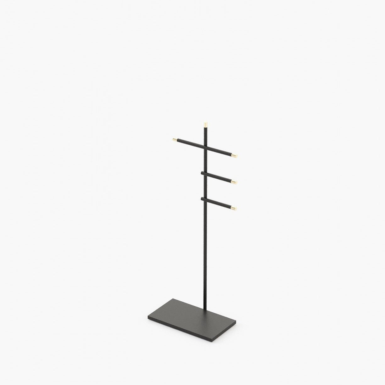 Laskasas TYLER Coat & Umbrella Stand Black Lacquer Matte - Araco Interiors