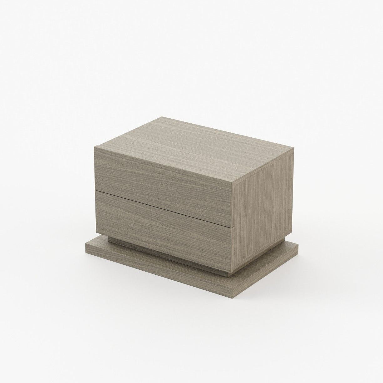 Laskasas USO Bedside Cabinet & Table Aged Oak Veneer Matte - Araco Interiors