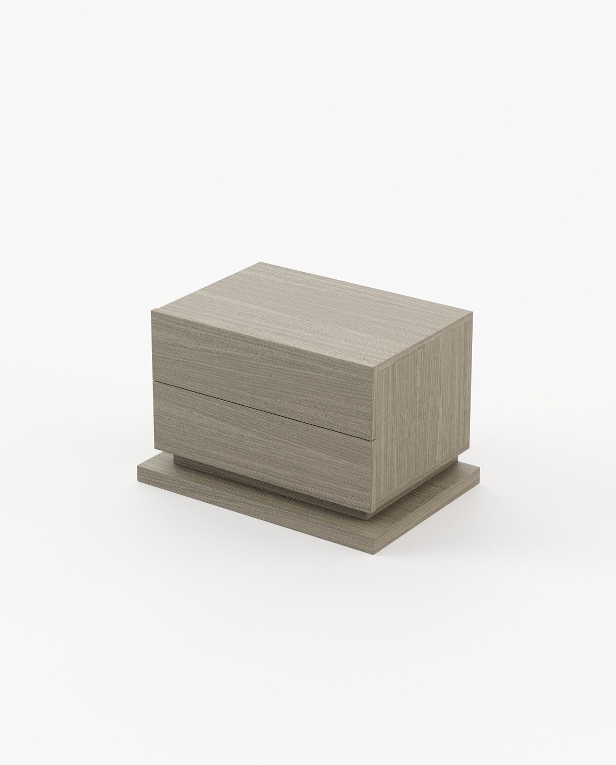 Laskasas USO Bedside Cabinet & Table Aged Oak Veneer Matte - Araco Interiors