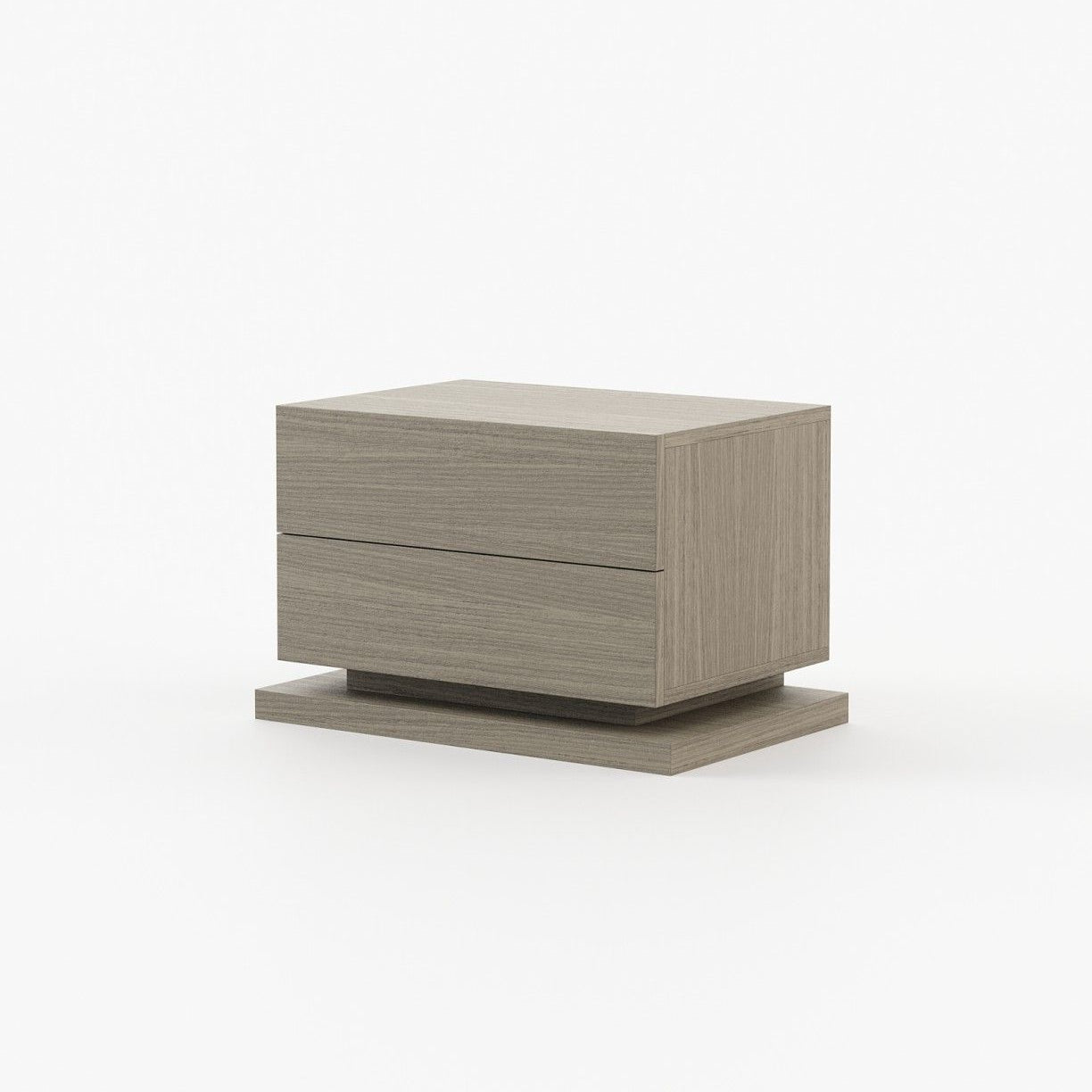 Laskasas USO Bedside Cabinet & Table Aged Oak Veneer Matte - Araco Interiors