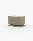 Laskasas USO Bedside Cabinet & Table Aged Oak Veneer Matte - Araco Interiors