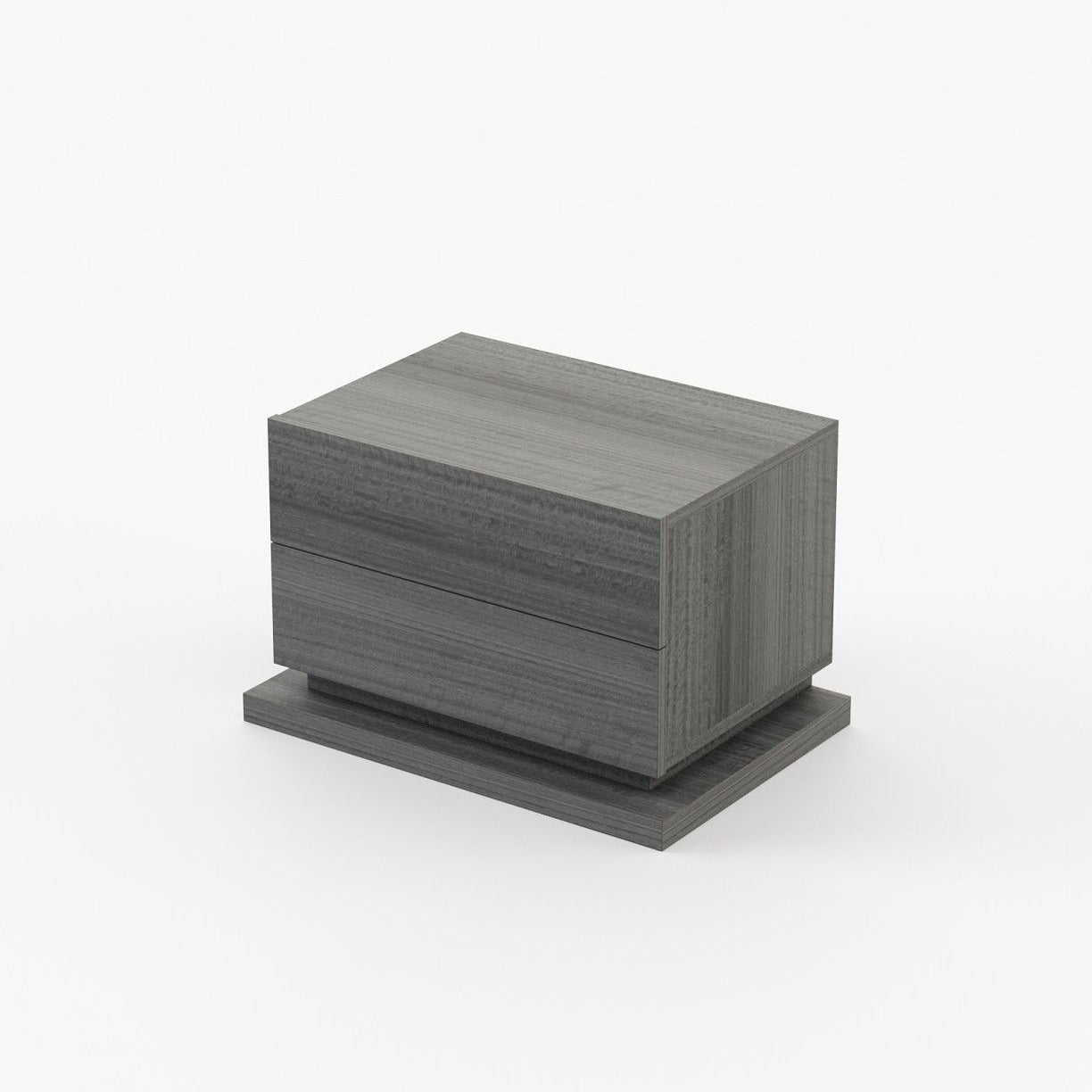 Laskasas USO Bedside Cabinet & Table Grey Eucalyptus Veneer Matte - Araco Interiors