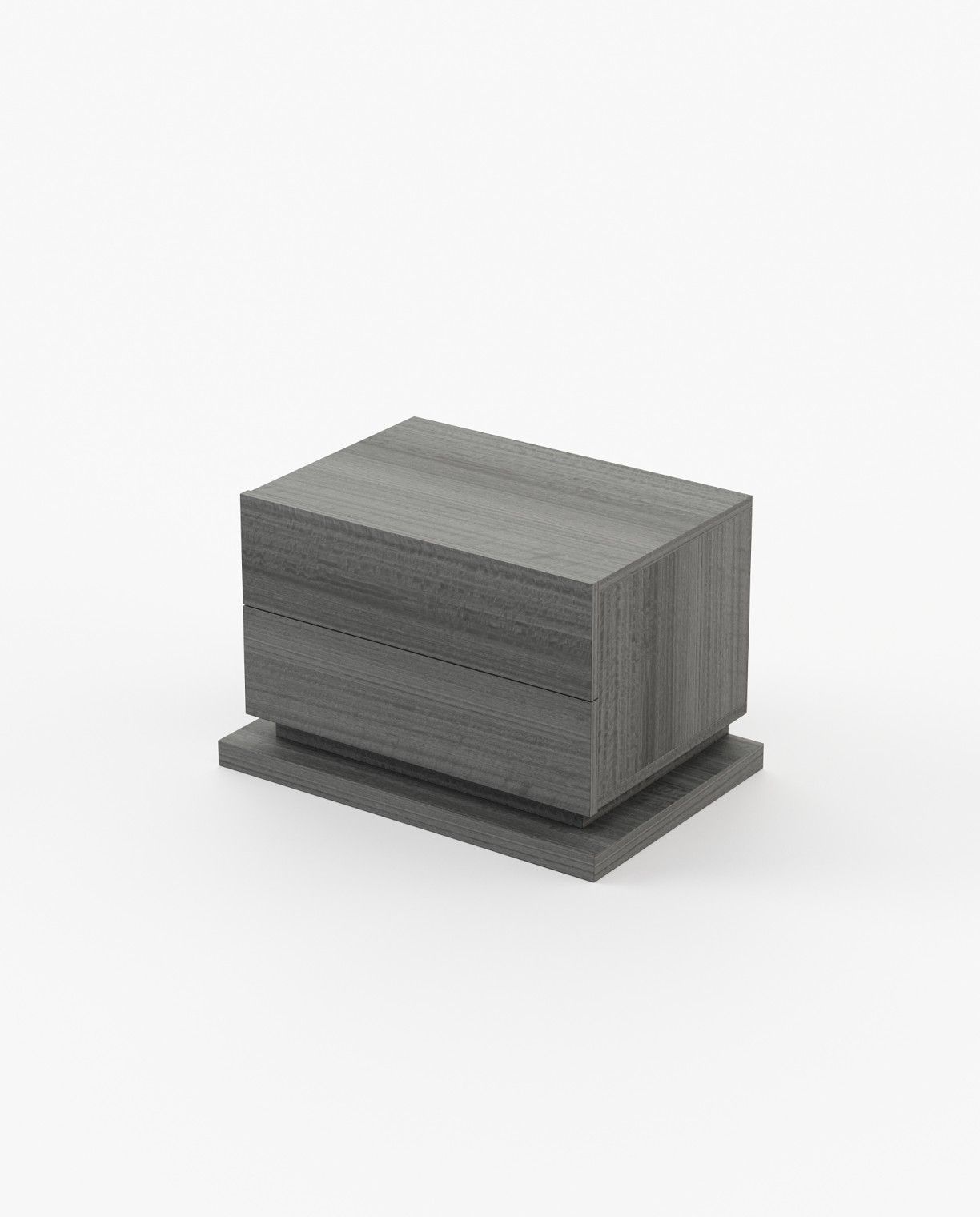 Laskasas USO Bedside Cabinet & Table Grey Eucalyptus Veneer Matte - Araco Interiors