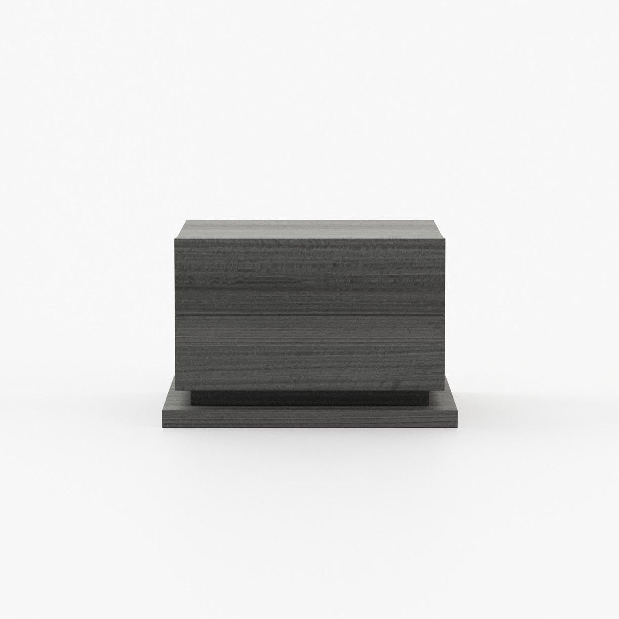Laskasas USO Bedside Cabinet & Table Grey Eucalyptus Veneer Matte - Araco Interiors