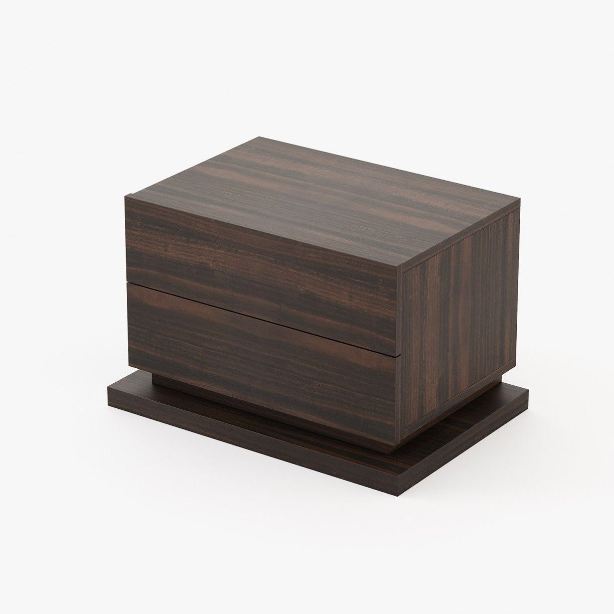 Laskasas USO Bedside Cabinet & Table Smoked Eucalyptus Veneer Matte - Araco Interiors