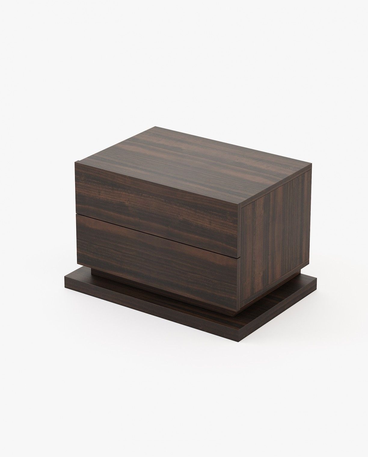 Laskasas USO Bedside Cabinet & Table Smoked Eucalyptus Veneer Matte - Araco Interiors