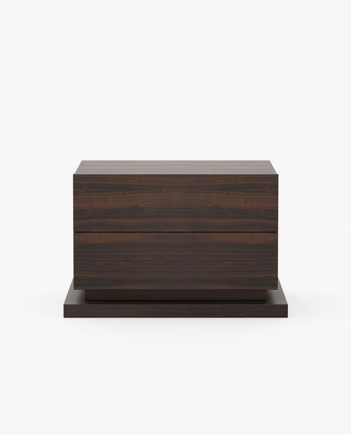 Laskasas USO Bedside Cabinet & Table Smoked Eucalyptus Veneer Matte - Araco Interiors