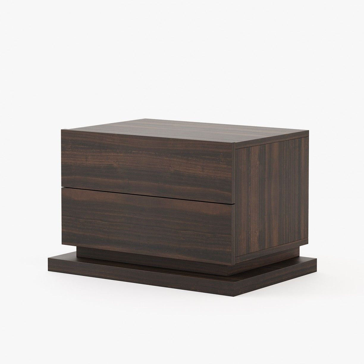 Laskasas USO Bedside Cabinet & Table Smoked Eucalyptus Veneer Matte - Araco Interiors