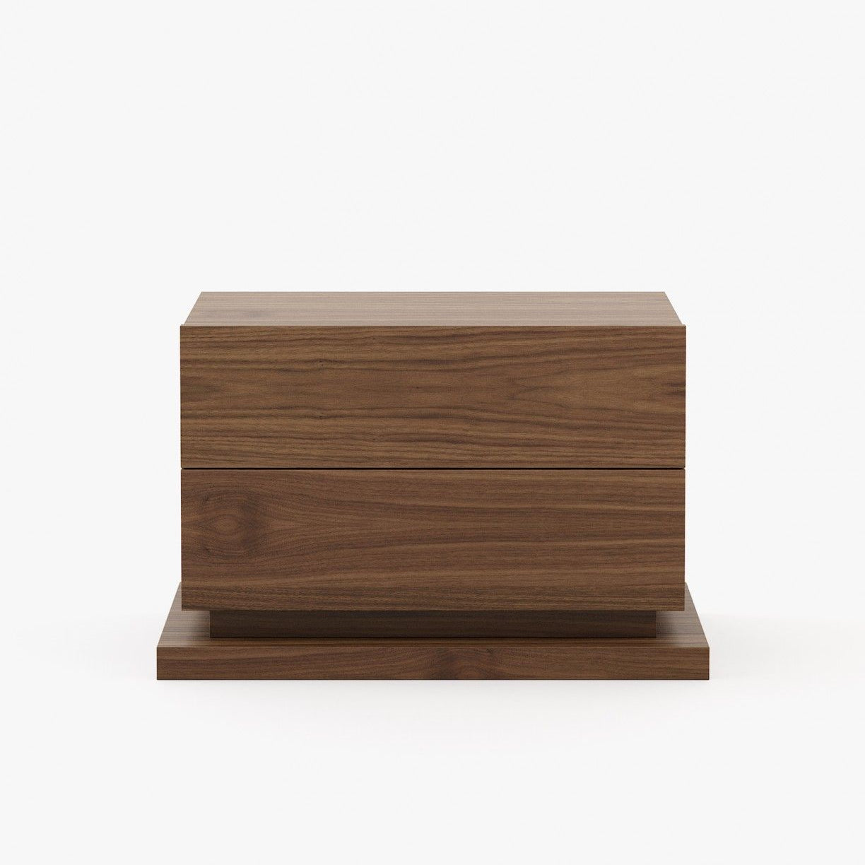 Laskasas USO Bedside Cabinet & Table Walnut Veneer Matte - Araco Interiors