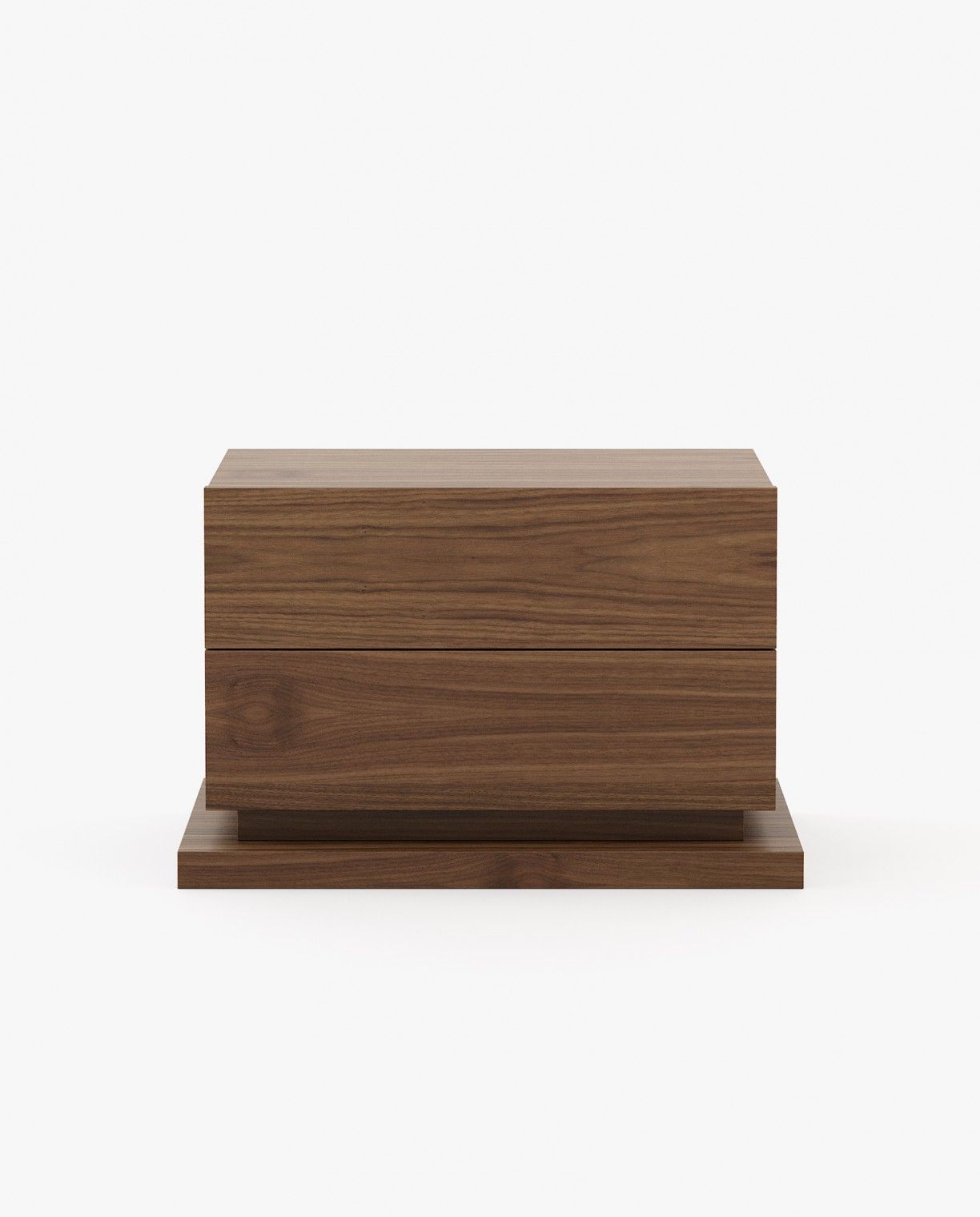Laskasas USO Bedside Cabinet & Table Walnut Veneer Matte - Araco Interiors