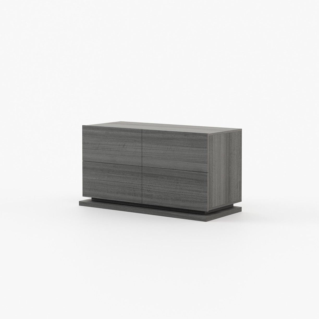 Laskasas USO Set of 4 Chest of Drawers Grey Eucalyptus Veneer Matte - Araco Interiors