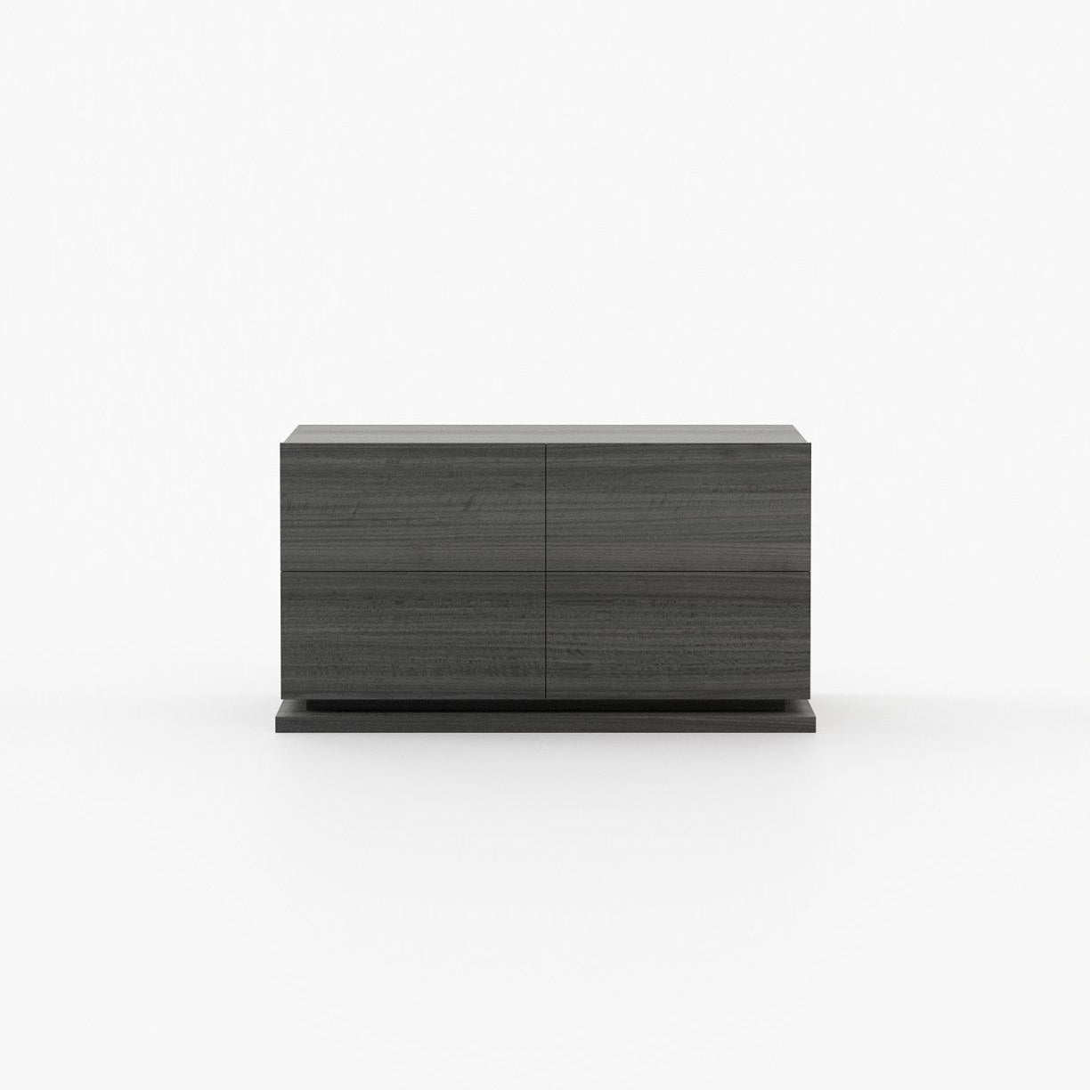 Laskasas USO Set of 4 Chest of Drawers Grey Eucalyptus Veneer Matte - Araco Interiors