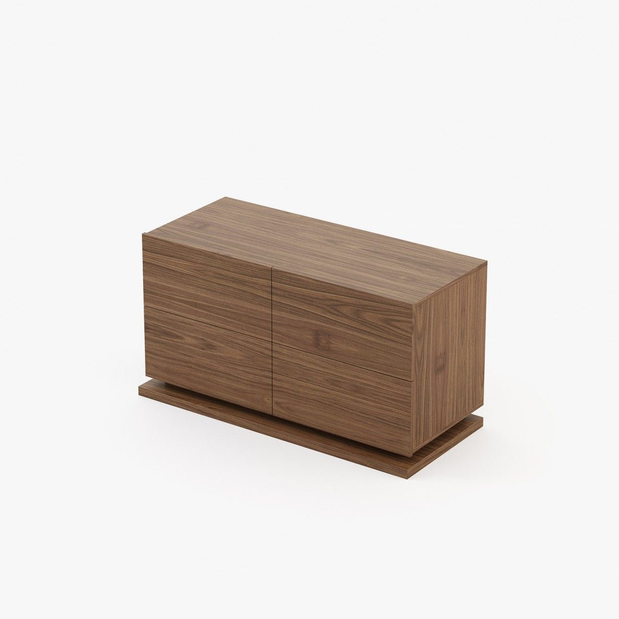 Laskasas USO Set of 4 Chest of Drawers Walnut Veneer Matte - Araco Interiors
