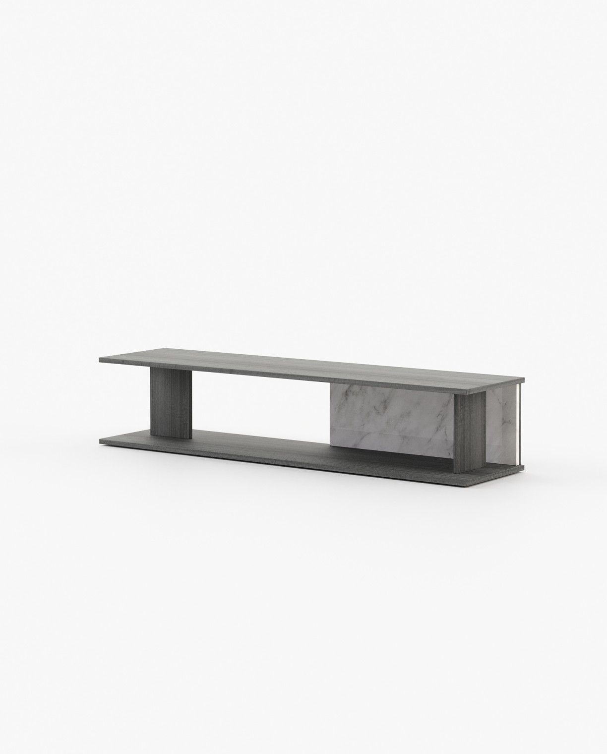 Laskasas WILL Storage Unit Grey Eucalyptus Veneer Matte - Araco Interiors