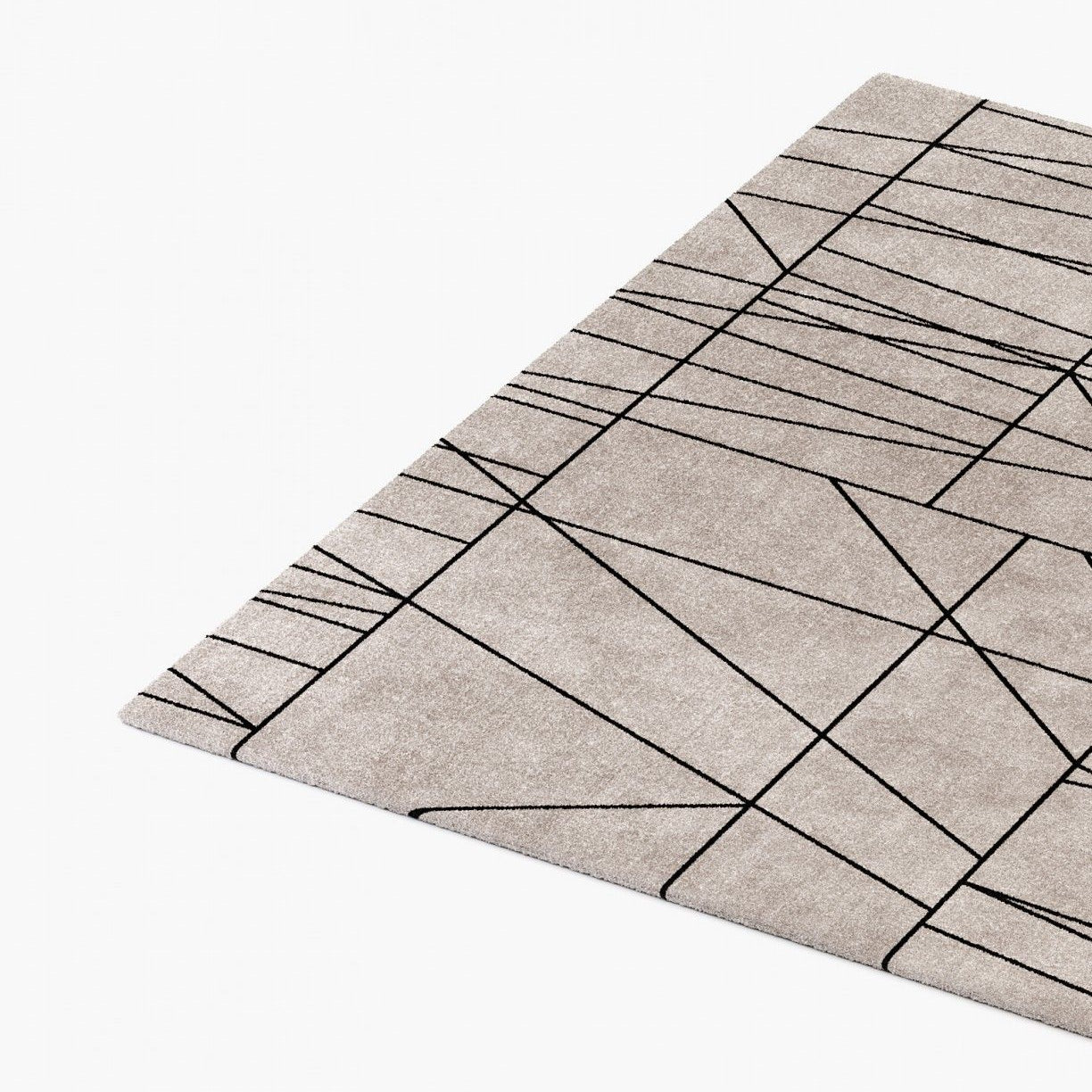 Laskasas WIRE Carpet & Rug Wire Diamond + Black - Araco Interiors