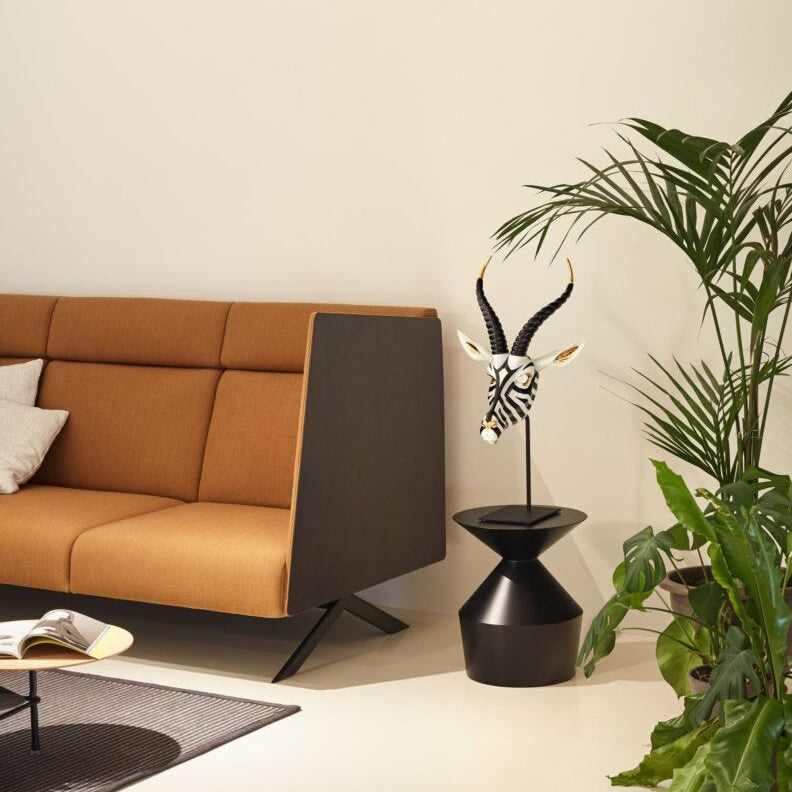 Lladro Antelope Mask Black & Gold - Araco Interiors