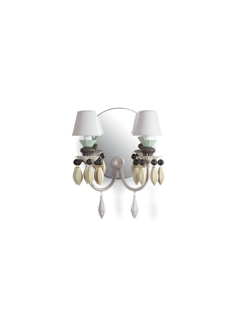 Lladro Belle De Nuit 2 Lights Wall Light Sconce Black - Araco Interiors