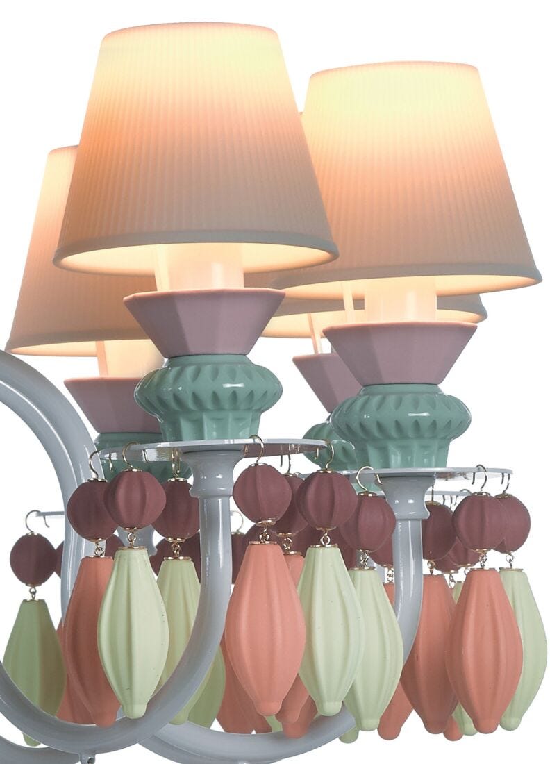 Lladro Belle De Nuit Chandelier 12 Lights - Multicolour (CE/UK/CCC) - Araco Interiors