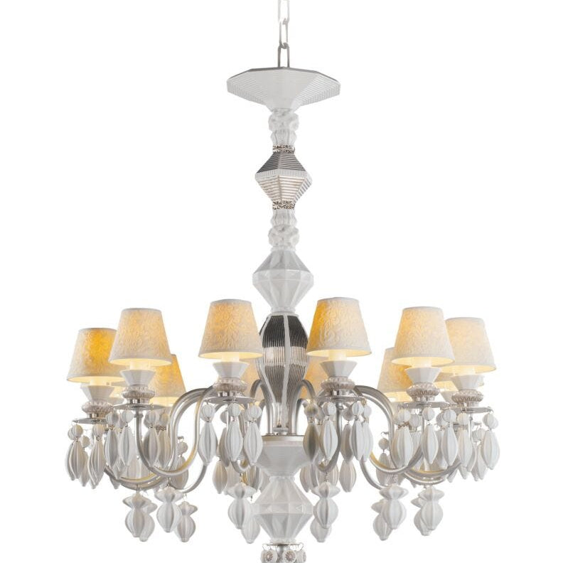 Lladro Belle De Nuit Chandelier 12 Lights - Silver (CE/UK) - Araco Interiors