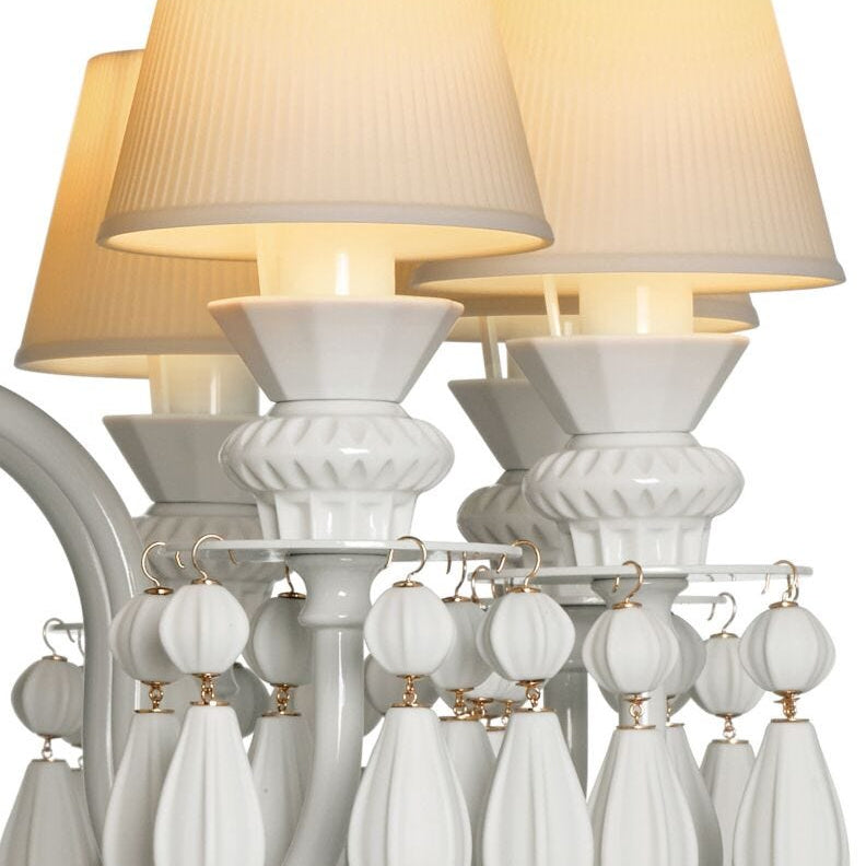 Lladro Belle De Nuit Chandelier 12 Lights - White (CE/UK/CCC) - Araco Interiors