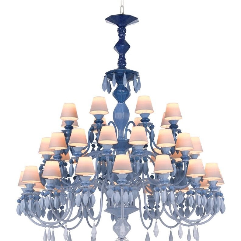 Lladro Belle De Nuit Chandelier 40 Lights - Blue (CE/UK) - Araco Interiors