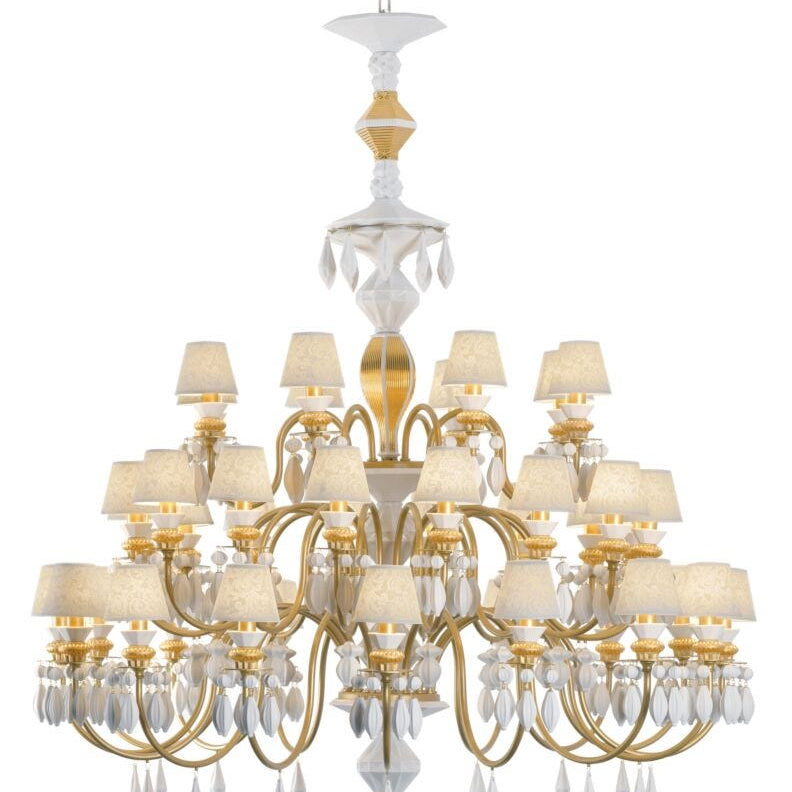 Lladro Belle De Nuit Chandelier 40 Lights - Gold (CE/UK) - Araco Interiors