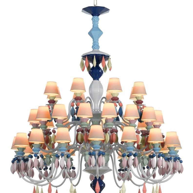 Lladro Belle De Nuit Chandelier 40 Lights - Multicolour (CE/UK) - Araco Interiors