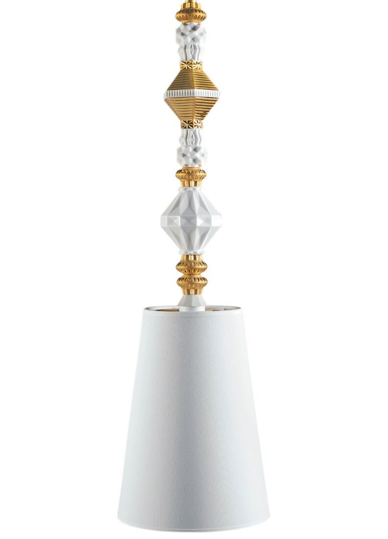 Lladro Belle De Nuit Pendant Lamp II - Gold (CE/UK/CCC) - Araco Interiors