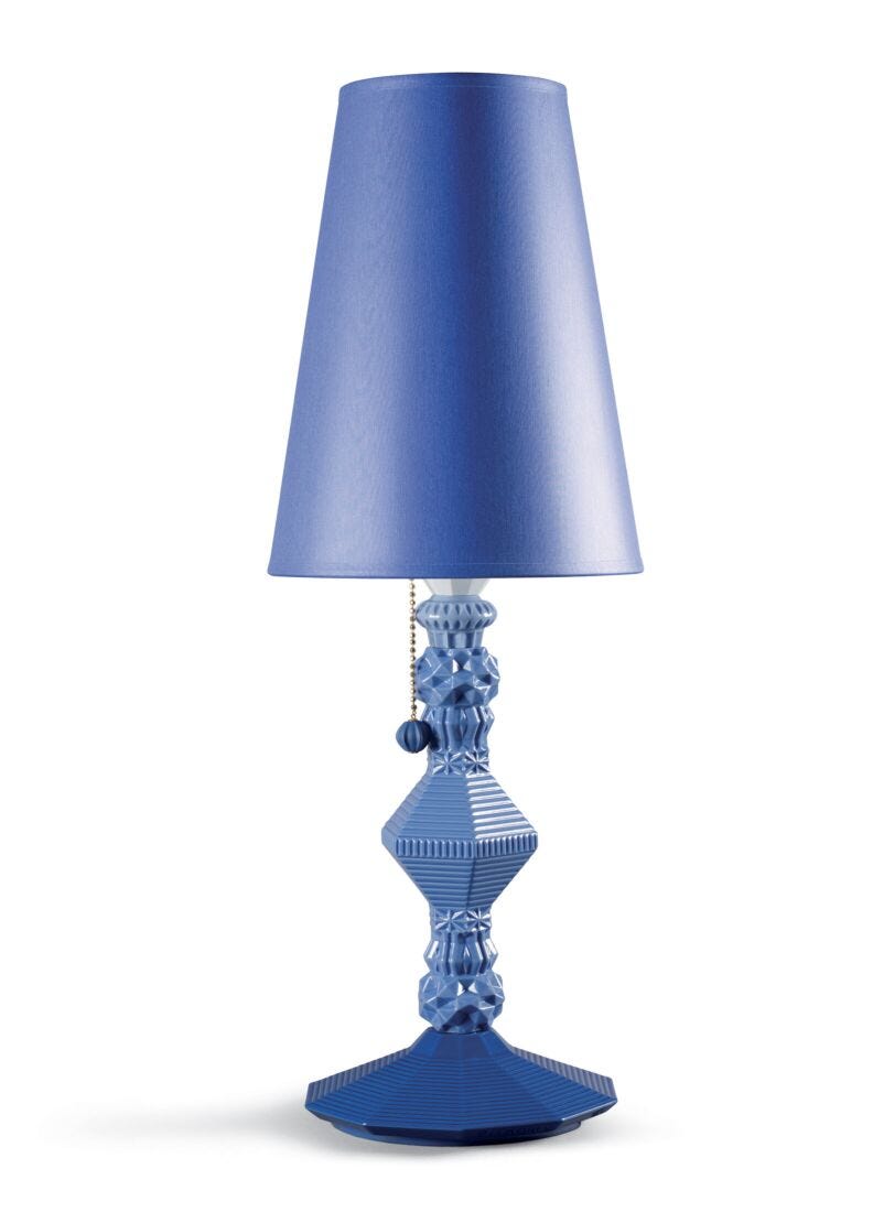 Lladro Belle De Nuit - Table lamp - blue (UK) - Araco Interiors