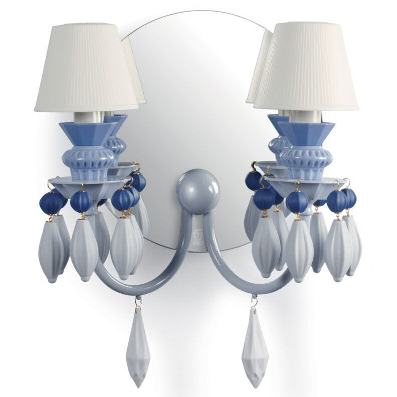 Lladro Belle De Nuit - Wall Light 2 Lights - Blue (CE/UK/CCC) - Araco Interiors