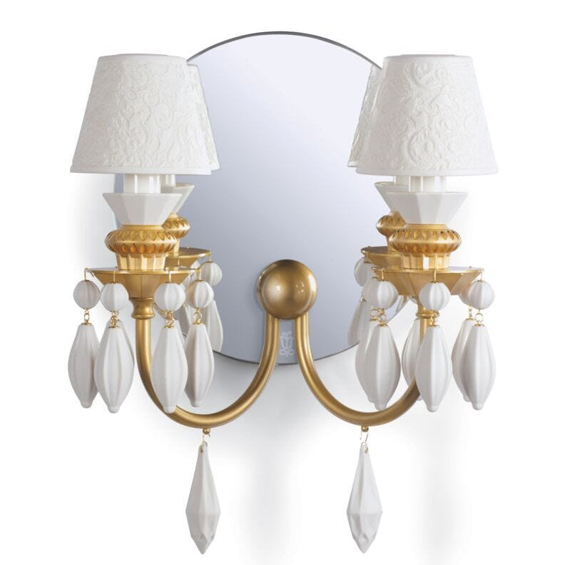 Lladro Belle De Nuit - Wall Light 2 Lights - Gold (CE/UK/CCC) - Araco Interiors