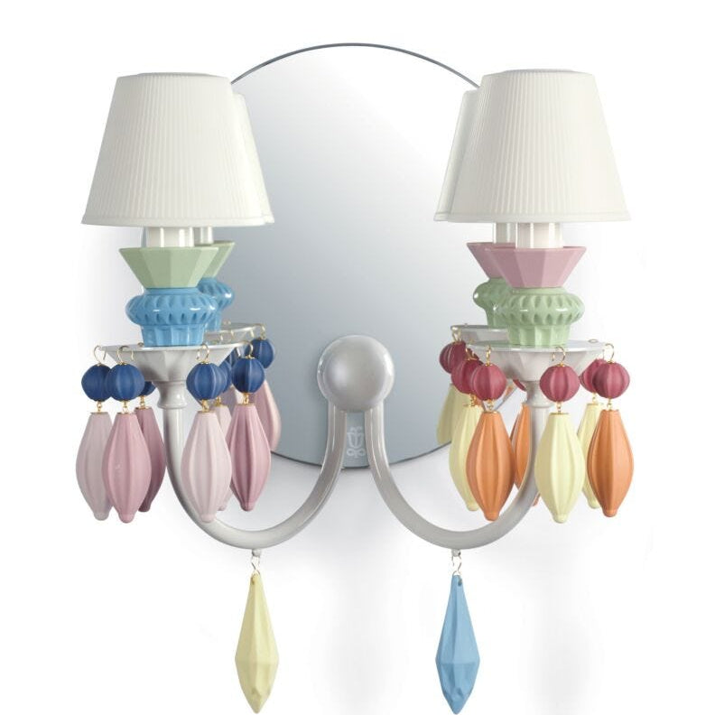 Lladro Belle De Nuit - Wall Light 2 Lights - Multicolour (CE/UK/CCC) - Araco Interiors