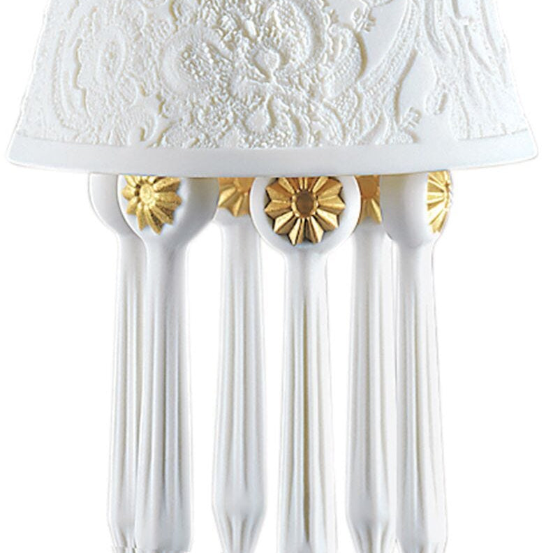 Lladro Belle De Nuit with Lithophane Hanging Lamp - gold (CE/UK) - Araco Interiors