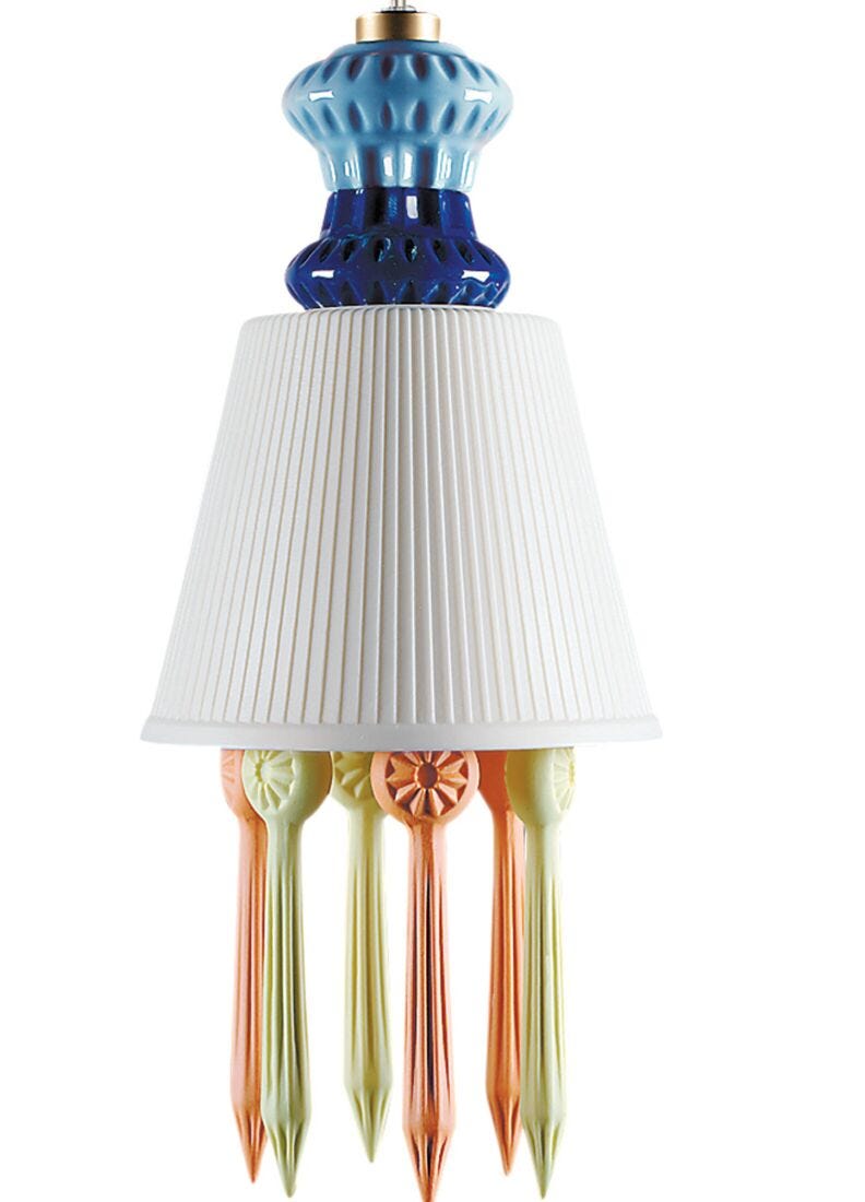 Lladro Belle De Nuit with Lithophane Hanging Lamp - Multicolour (CE/UK) - Araco Interiors