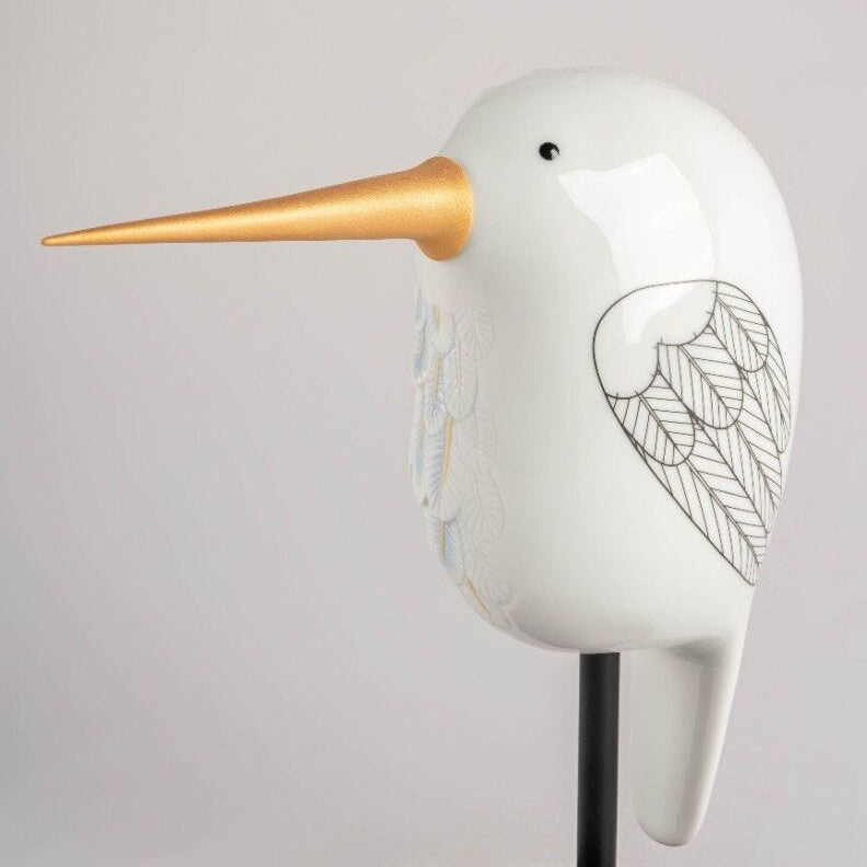 Lladro Face 2 Face Hummingbird White - Araco Interiors