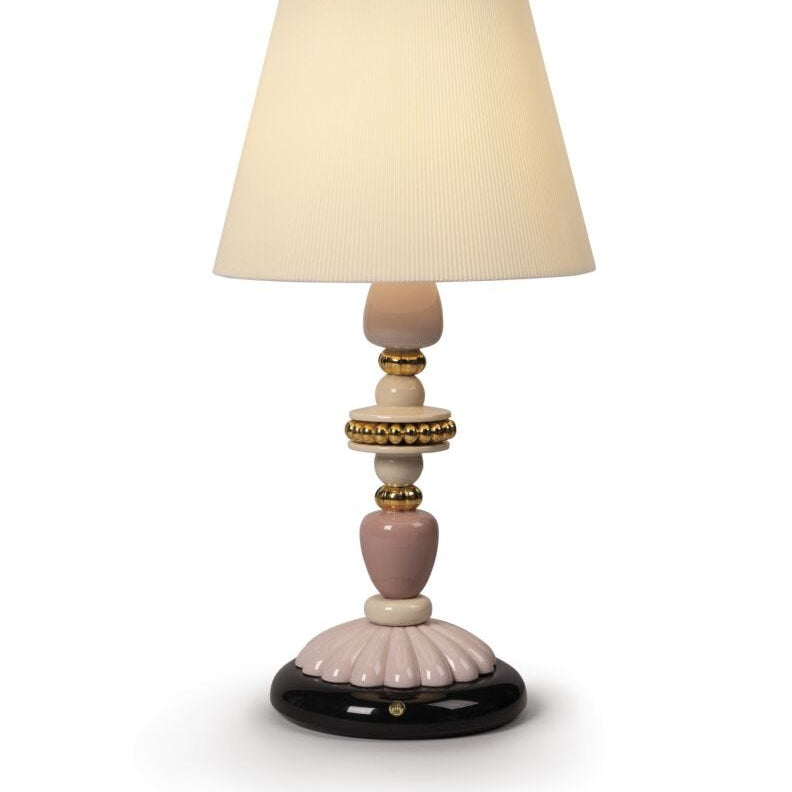 Lladro Firefly table lamp (pink - gold)(UK) - Araco Interiors