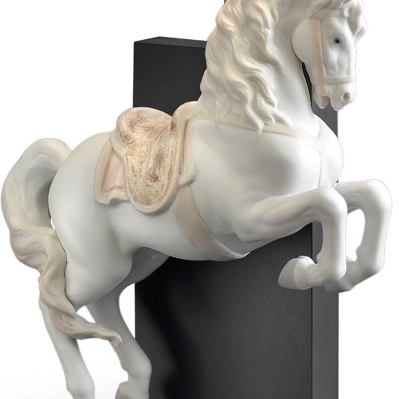 Lladro Horse on courbette - Lamp (UK) - Araco Interiors