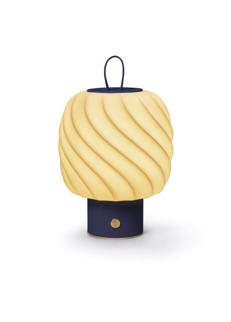 Lladro Ice Cream portable lamp (M) (blue) - Araco Interiors