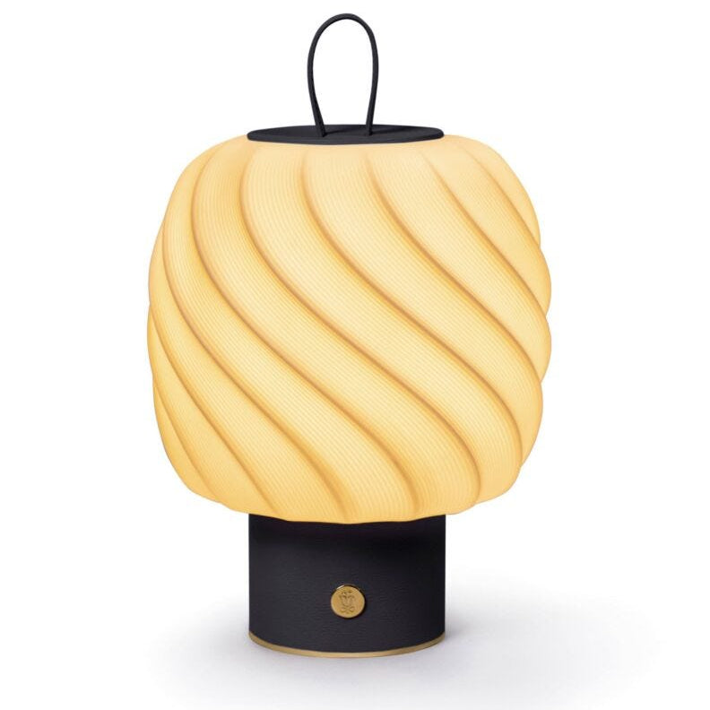 Lladro Ice Cream portable lamp (M) (leather) - Araco Interiors