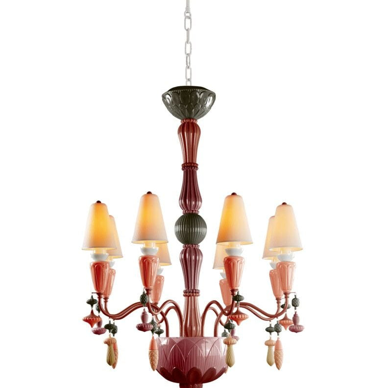 Lladro I&S - Chand.8l.(S)(red coral)(CE/UK/CCC) - Araco Interiors