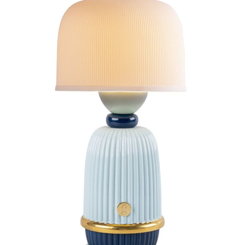 Lladro Kokeshi lamp - blue - Araco Interiors