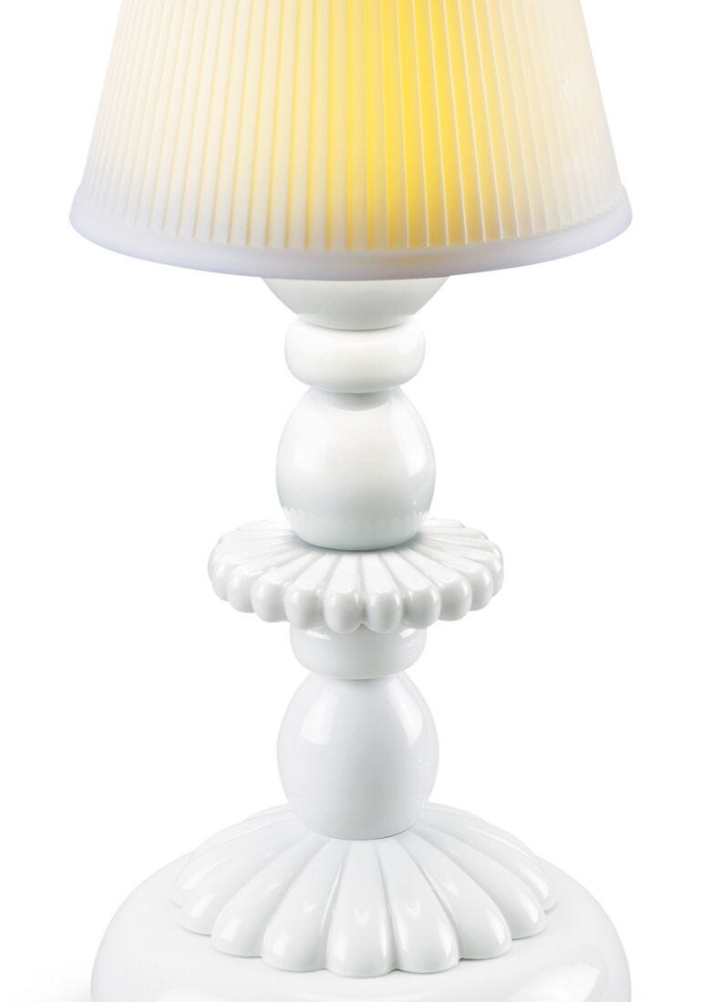 Lladro Lotus Firefly lamp (white) - Araco Interiors
