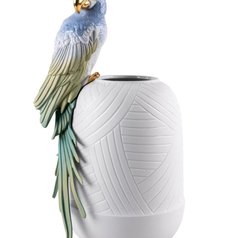 Lladro Macaw Bird Vase - Araco Interiors