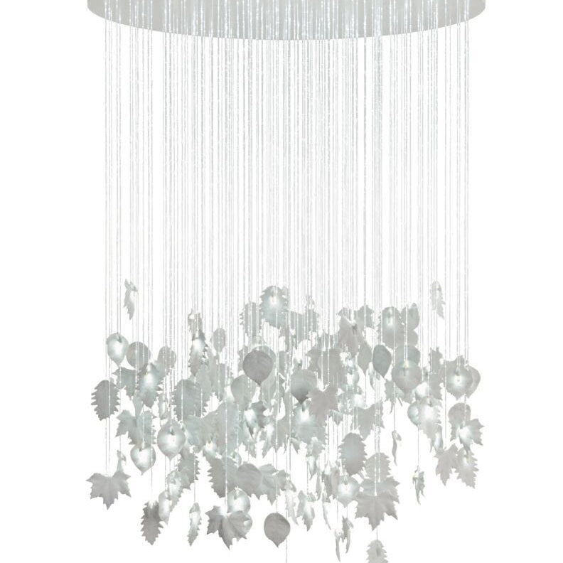 Lladro Magic Forest Chandelier 1.35m (CE/UK). White - Araco Interiors